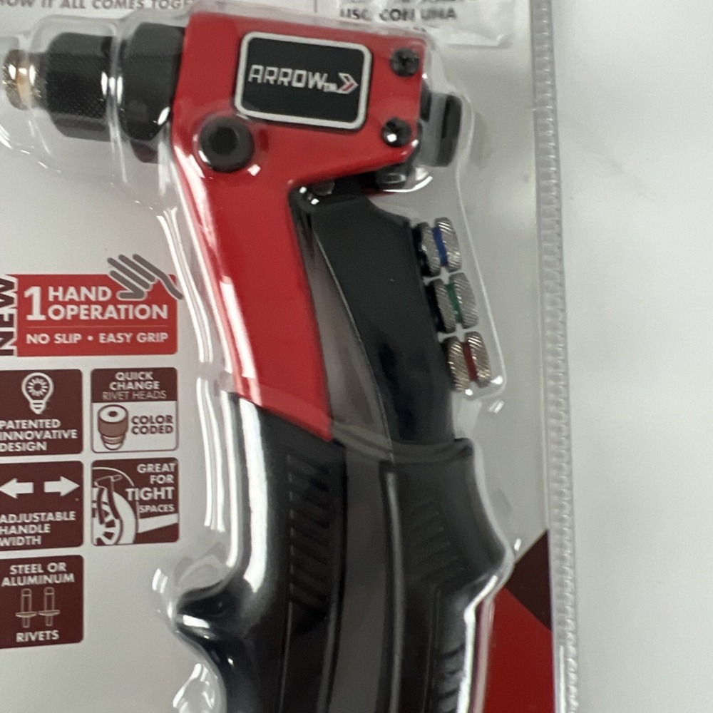 Arrow One-Handed Riveter RT187M Color Coded Rivet Heads Adjustable F15 - Picture 4 of 8